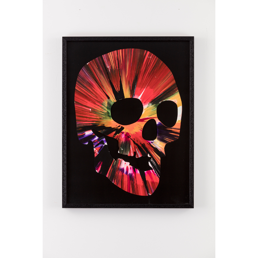 DAMIEN HIRST:Untitled (Skull Spin Painting)