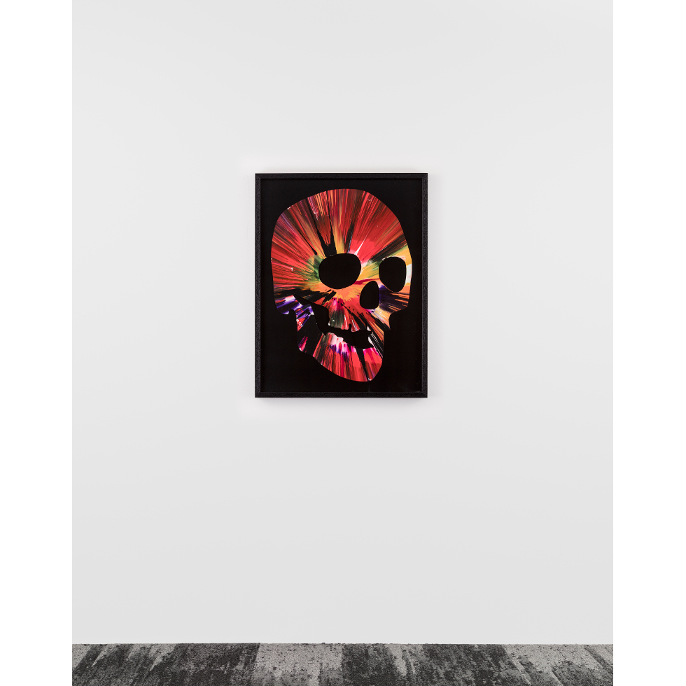 <a href="https://ueshima-collection.com/artist-list/2" style="color:inherit">DAMIEN HIRST</a>:Untitled (Skull Spin Painting)
