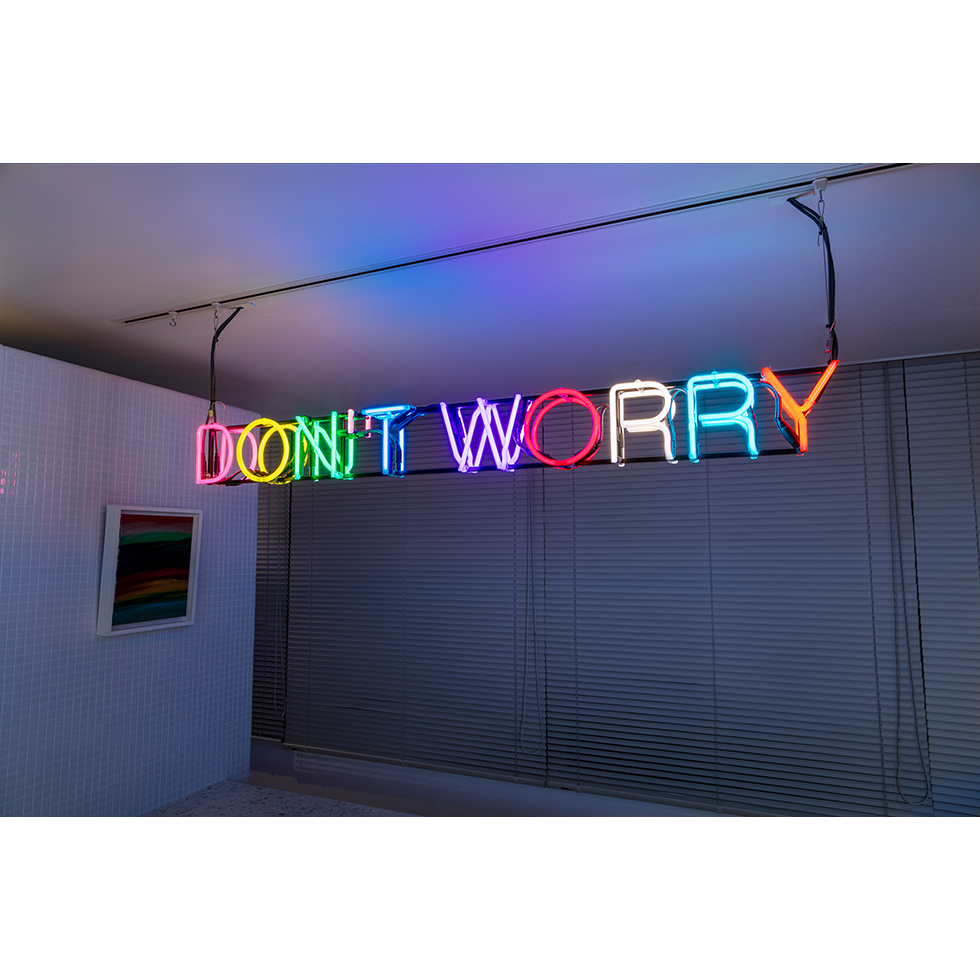 <a href="https://ueshima-collection.com/en/artist-list/93" style="color:inherit">MARTIN CREED</a>:Work No. 2204 (DON’T WORRY)