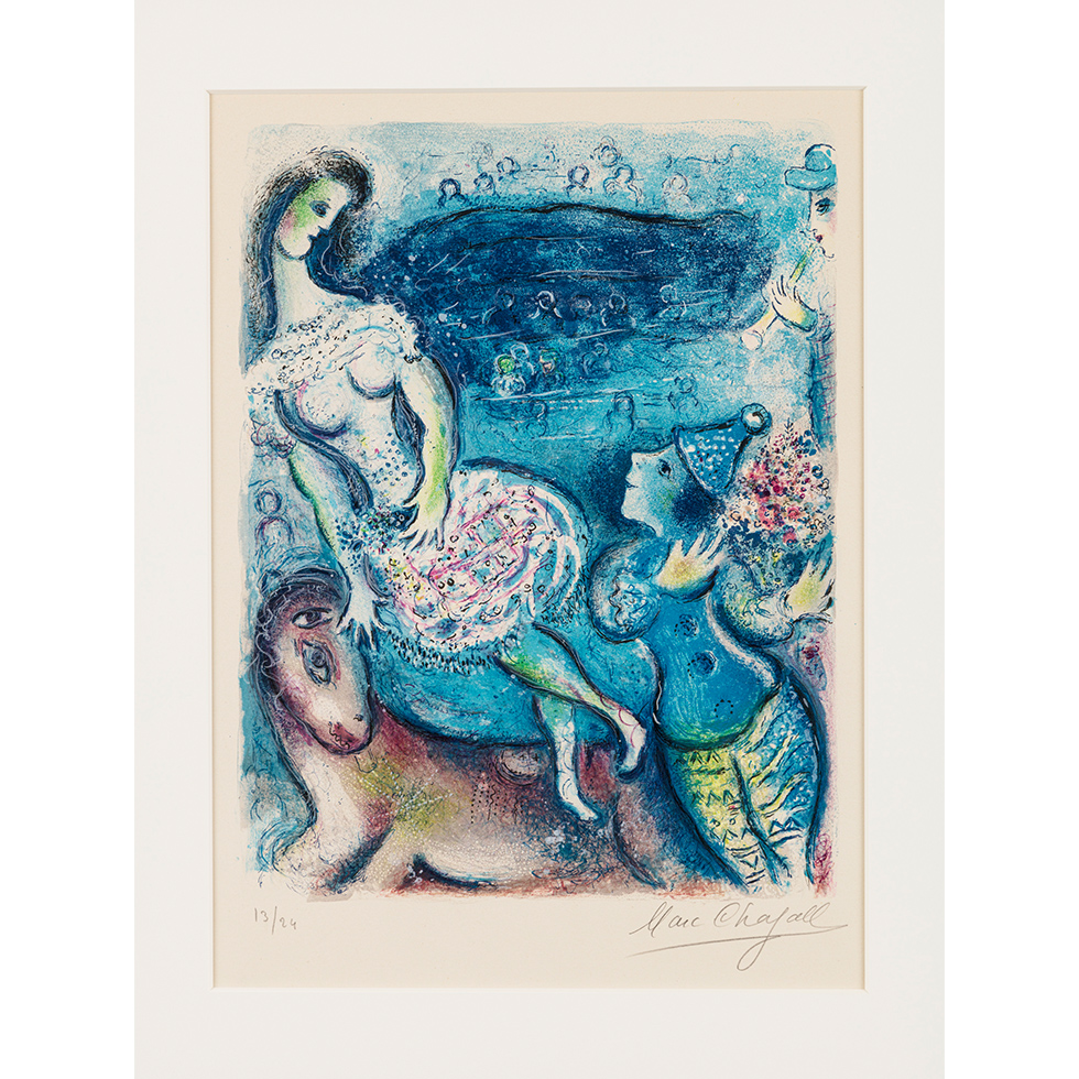 全国無料定番 ヤフオク! - Marc Chagall LE CHEVAL BLEU 海外版超希少