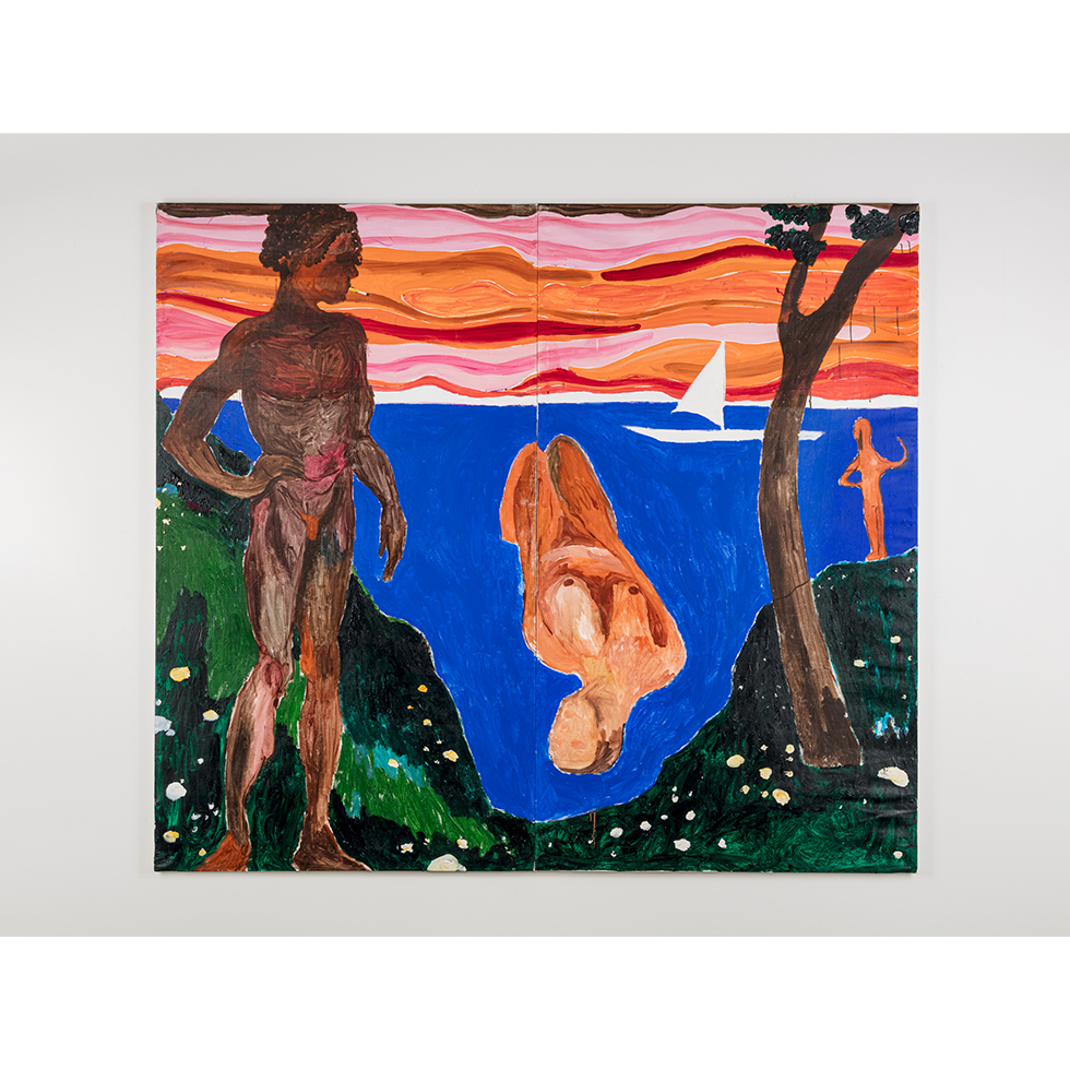 <a href="https://ueshima-collection.com/artist-list/313" style="color:inherit">GIDEON APPAH</a>:Bathers in a warm afternoon
