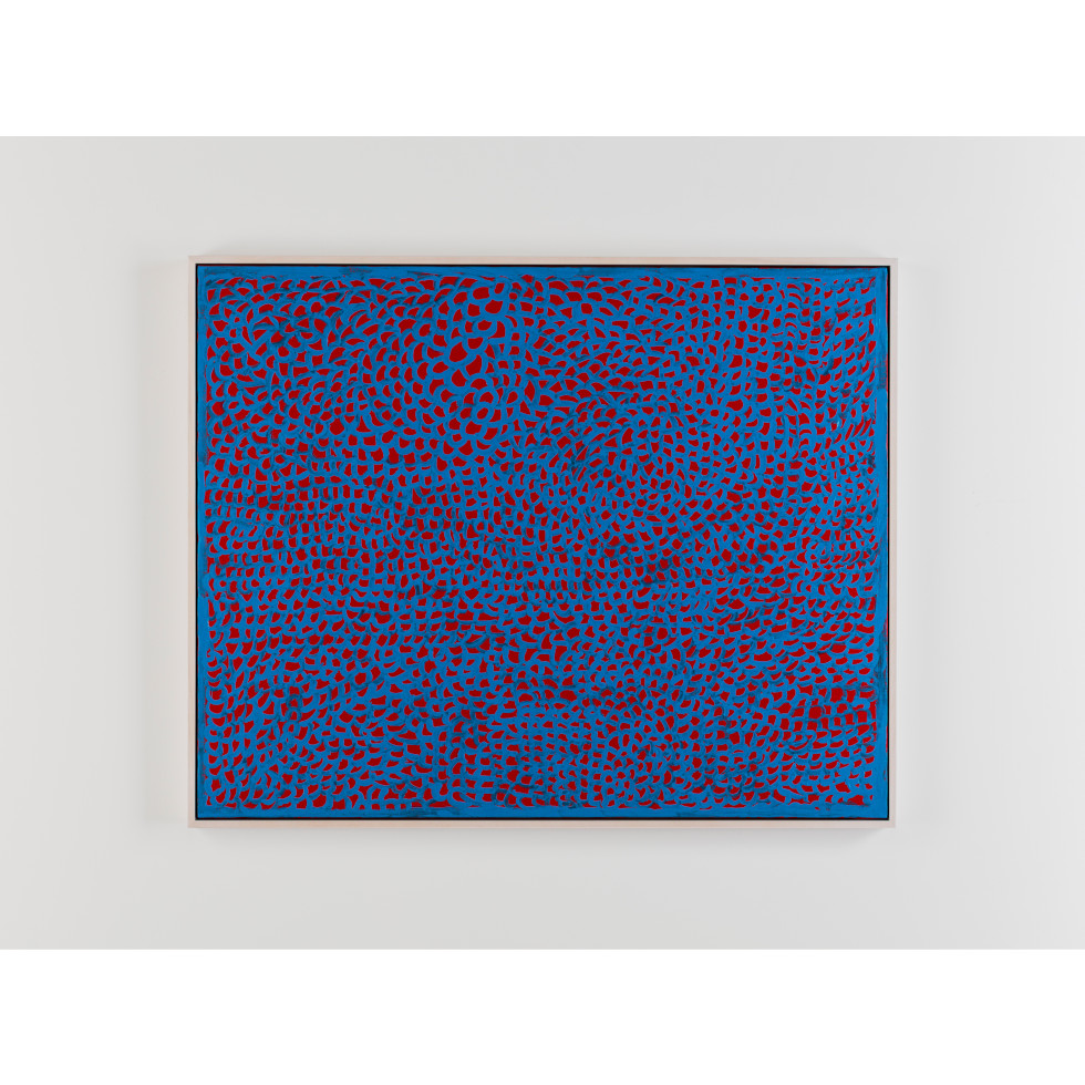 <a href="https://ueshima-collection.com/en/artist-list/4" style="color:inherit">YAYOI KUSAMA</a>:今こそわが芸術のおとづれをまっているワタシ　ハナバナしいわが心のナグサメのおとづれをまっている　いつ年月をえてしらぬまにわたしは　今日のわたしはさみしかったので空の白いクモみつめたのだ / I who await the arrival, any moment now, of my art Awaiting the arrival of my heart's glorious consolation Years passed before I knew it Because I felt lonely today I watched a white cloud in the sky