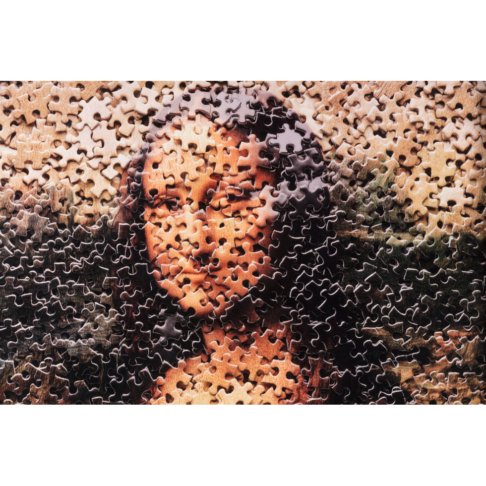 <a href="https://ueshima-collection.com/artist-list/43" style="color:inherit">VIK MUNIZ</a>:Mona Lisa, after Leonardo da Vinci from Gordian Puzzles